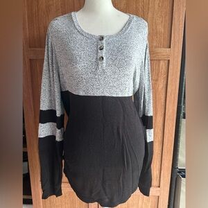 NoBo Black & Gray Sweater